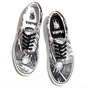 Vans MoMa collab slip on lace up art sneakers M 9.5